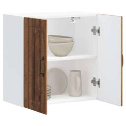 Berkfield Home Kitchen Wall Cabinet Lucca Old Wood Engineered Wood in Brown - thumbnail 2