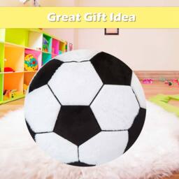 VFM e-Store Wall Decoration Plush Football Plush Gift Idea 41cm x 34cm White X 1 - Size: 41 cm x 34 cm - thumbnail 3