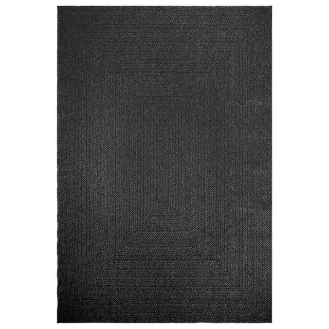 Berkfield Home Rug ZIZUR Anthracite 200x290 cm Jute Look Indoor & Outdoor in Charcoal - Size: Medium - image 1