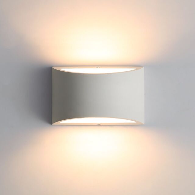 Pheashine Modern White Plaster Wall Sconce 7W Warm White 3000K G9 - image 1