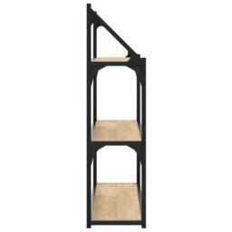 Berkfield Home 3-Tier Wall Shelf Sonoma Oak 80x21x78.5 cm Engineered Wood in Brown - thumbnail 5