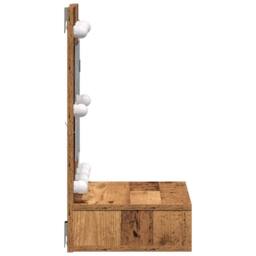 Berkfield Home Vanity Unit Old Wood Solid Reclaimed Wood 60 x 31.5 x 62 cm in Brown - thumbnail 6