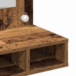 Berkfield Home Vanity Unit Old Wood Solid Reclaimed Wood 60 x 31.5 x 62 cm in Brown - thumbnail 8
