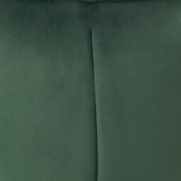 Wyld and Coco Green Velvet Pouffe with Gold Stainless Steel Base 43 x 37 cm - thumbnail 7