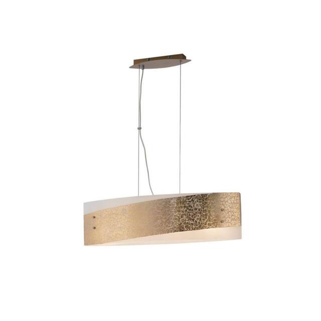 Netlighting PARIS 4 Light Straight Bar Pendant Ceiling Light Gold 75x20cm - Size: 75x20 cm - image 1