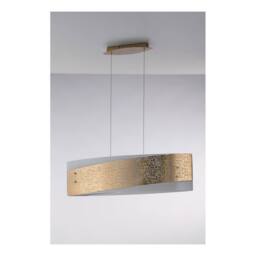 Netlighting PARIS 4 Light Straight Bar Pendant Ceiling Light Gold 75x20cm - Size: 75x20 cm - thumbnail 2