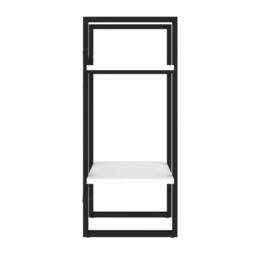 Berkfield Home 2-Tier Book Cabinet White 40x30x70 cm Engineered Wood - Size: 40 x 30 x 70 cm - thumbnail 5