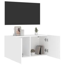 Berkfield Home TV Cabinet Wall-mounted White 80x30x41 cm - Size: 80 x 30 x 41 cm - thumbnail 4
