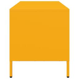 Berkfield Home TV Cabinet Mustard Yellow 101.5x39x43.5 cm Cold-rolled Steel - thumbnail 6