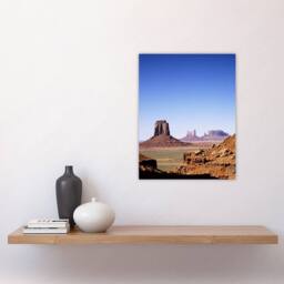"Artery8 Monument Valley Arizona Carol M Highsmith Wall Art Poster Print in Blue - Size: W12"" x H16""" - thumbnail 4
