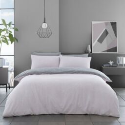 Smart Living Printed Polycotton Rex Duvet Cover With Pillowcases in Pink - Size: Double - thumbnail 1