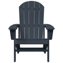Berkfield Home Adirondack Chairs 2 pcs Navy Blue 74x82x90 cm HDPE - Size: 74 x 82 x 90 cm - thumbnail 5