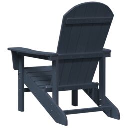 Berkfield Home Adirondack Chairs 2 pcs Navy Blue 74x82x90 cm HDPE - Size: 74 x 82 x 90 cm - thumbnail 7