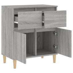 Berkfield Home Sideboard Grey Sonoma 60x35x70 cm Engineered Wood - Size: 60 x 35 x 70 cm - thumbnail 6