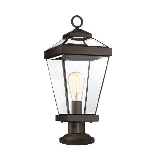 Loops Outdoor IP44 1 Bulb Wall Ground Pedestal Western Bronze LED E27 60W