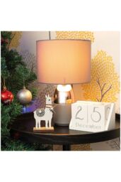 Netagon Wooden Alpaca Ornament in White - thumbnail 1
