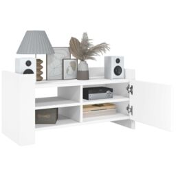 Berkfield Home TV Cabinet White 80x35x40 cm Engineered Wood - Size: 80 x 35 x 40 cm - thumbnail 3