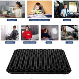 SPETLEK Honeycomb Breathable Gel Seat Cushion Black - Size: 100 cm x 190 cm - thumbnail 2