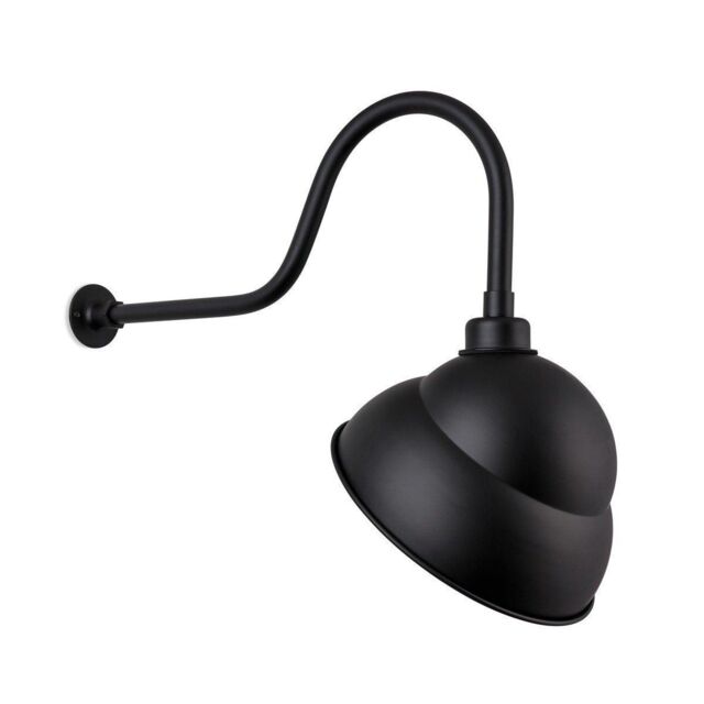 Netlighting Sign 1 Light Outdoor Light Outdoor 9' Reflector Black IP43 E27