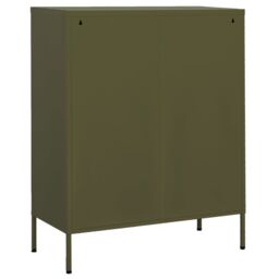 Berkfield Home Storage Cabinet Olive Green 80x35x101.5 cm Steel - thumbnail 5