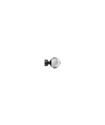 New Edge Blinds 28mm Fixed Length Metal Eyelet Curtain Pole Set - Bella Finial in Black - Size: 300 cm - thumbnail 2