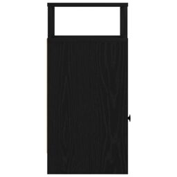 Berkfield Home Bedside Cabinets 2 pcs with Drawer Black 25x31x66 cm - Size: 25 x 31 x 66 cm - thumbnail 6