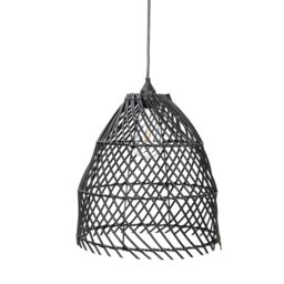 ValueLights Black Rattan Battery Operated Outdoor Hanging Pendant Garden Pergola Light - thumbnail 2