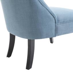 STILVORA Armchair with Button Tufting Blue - thumbnail 8