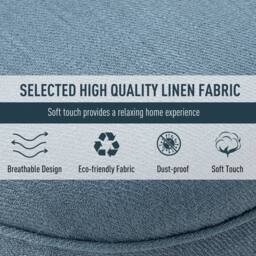 STILVORA Armchair with Button Tufting Blue - thumbnail 5