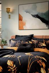 Ted Baker 'Gilded Floral' Cotton Duvet Cover Set in Black - Size: Double - thumbnail 3