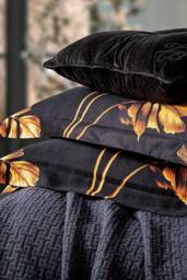 Ted Baker 'Gilded Floral' Cotton Duvet Cover Set in Black - Size: Double - thumbnail 5