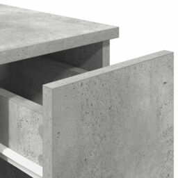 Berkfield Home Bedside Cabinet with Drawer Concrete Grey 20x36x60 cm - Size: 20 x 36 x 60 cm - thumbnail 8