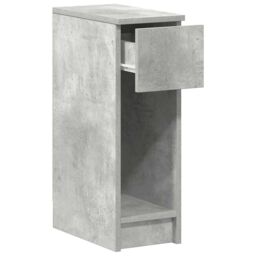Berkfield Home Bedside Cabinet with Drawer Concrete Grey 20x36x60 cm - Size: 20 x 36 x 60 cm - thumbnail 5