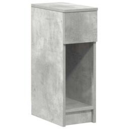 Berkfield Home Bedside Cabinet with Drawer Concrete Grey 20x36x60 cm - Size: 20 x 36 x 60 cm - thumbnail 2