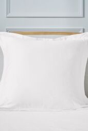 Ted Baker 'TB Plain Dye' Cotton Sateen Square Oxford Pillowcase in White - thumbnail 2