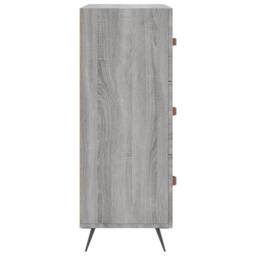 Berkfield Home Chest of Drawers Grey Sonoma 69.5x34x90 cm Engineered Wood - thumbnail 7
