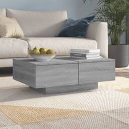 Berkfield Home Coffee Table Grey Sonoma 90x60x31 cm Engineered Wood - Size: 90 x 60 x 31 cm - thumbnail 2