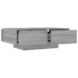 Berkfield Home Coffee Table Grey Sonoma 90x60x31 cm Engineered Wood - Size: 90 x 60 x 31 cm - thumbnail 4