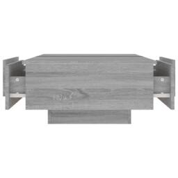 Berkfield Home Coffee Table Grey Sonoma 90x60x31 cm Engineered Wood - Size: 90 x 60 x 31 cm - thumbnail 5