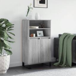 Berkfield Home Highboard Grey Sonoma 60x36x110 cm Engineered Wood - Size: 60 x 36 x 110 cm - thumbnail 2