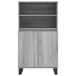 Berkfield Home Highboard Grey Sonoma 60x36x110 cm Engineered Wood - Size: 60 x 36 x 110 cm - thumbnail 6