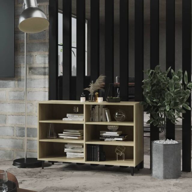 Berkfield Home Sideboard Sonoma Oak 103.5x35x70 cm Engineered Wood in Brown - image 1
