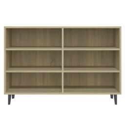 Berkfield Home Sideboard Sonoma Oak 103.5x35x70 cm Engineered Wood in Brown - thumbnail 4
