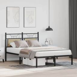 Berkfield Home Decorative Bed Frame Frame Sonoma Oak 120x190 cm Small Double Wood in Natural - thumbnail 4