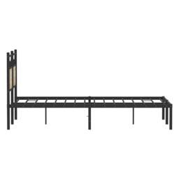 Berkfield Home Decorative Bed Frame Frame Sonoma Oak 120x190 cm Small Double Wood in Natural - thumbnail 7