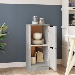 Berkfield Home Sideboard Concrete Grey 30x30x70 cm Engineered Wood - Size: 30 x 30 x 70 cm - thumbnail 3