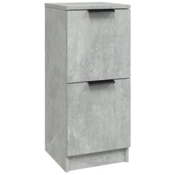Berkfield Home Sideboard Concrete Grey 30x30x70 cm Engineered Wood - Size: 30 x 30 x 70 cm - thumbnail 2