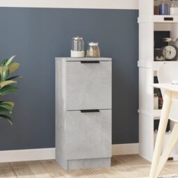 Berkfield Home Sideboard Concrete Grey 30x30x70 cm Engineered Wood - Size: 30 x 30 x 70 cm - thumbnail 1