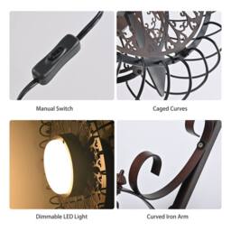 Garwarm 69cm Plug-in LED Wall Mounted Fan With Remote Included in Black - thumbnail 6