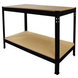 Monstershop 3 x 90cm T-Rax Black Metal Racking Units & Workbench - Size: 3 x 90 cm - thumbnail 6